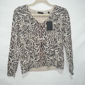 ATM Anthony Thomas Melillo Ocelot V Neck Sweater